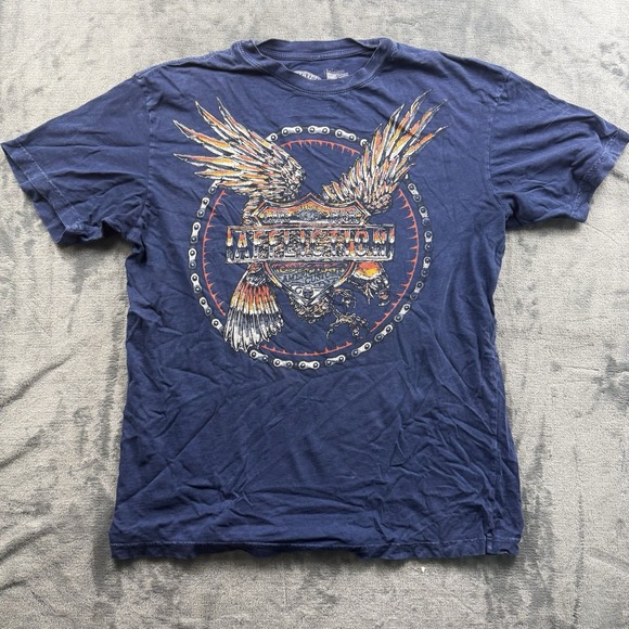 Affliction American Customs Hawk Graphic Short Sleeve T-shirt for Men XL - Picture 1 of 7